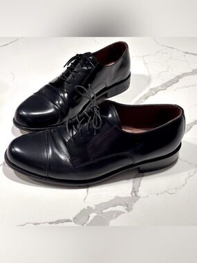 Bostonian Classics First Flex Black Oxford Lace Up Mens Leather Dress Shoes 9.5M